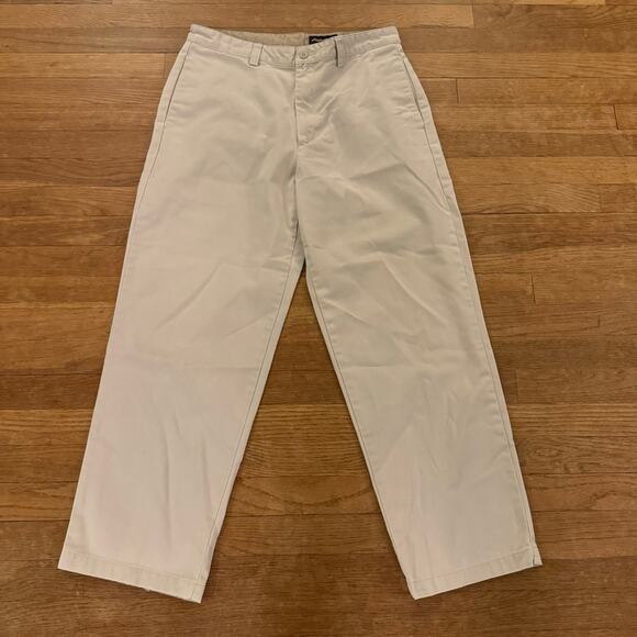 Eddie Bauer light tan khaki wrinkle resistant casual chino pants sz 33 x 29
 b20 - Picture 1 of 5